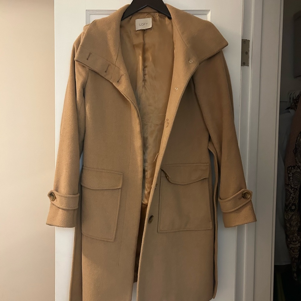 LOFT Camel Wool Coat